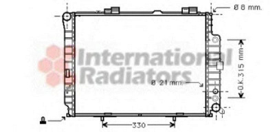 VAN WEZEL 30002228 -  Радиатор, охлаждение двигателя